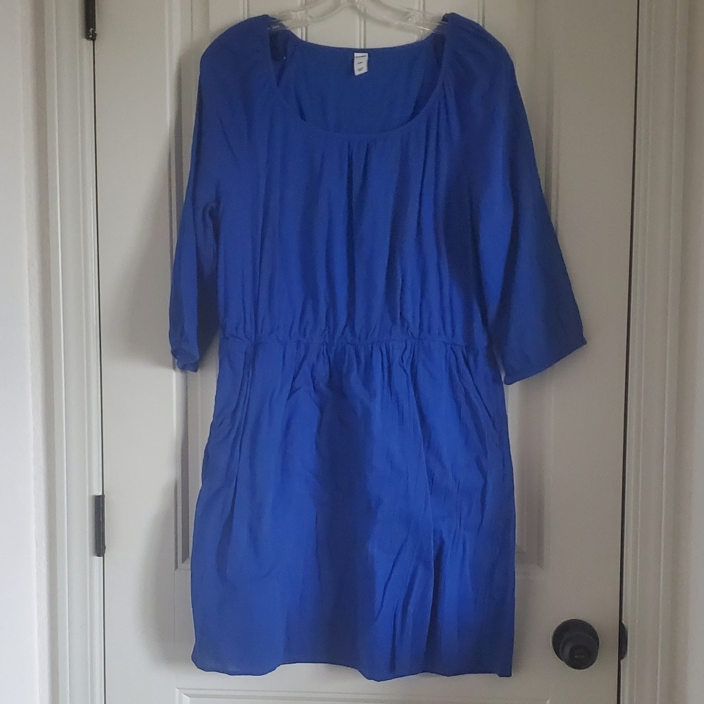 Old Navy Womens 3/4 Sleeve Dress- Large